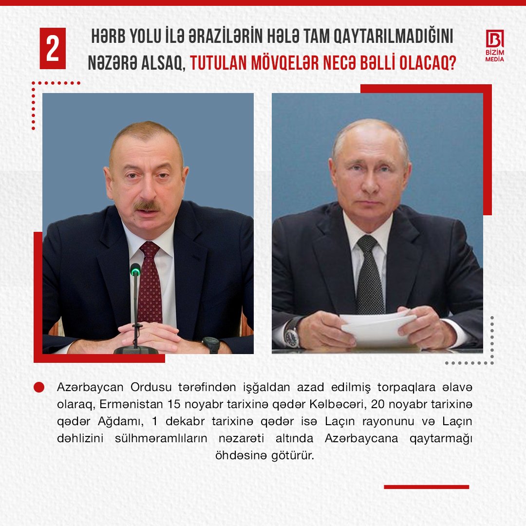 10 Noyabr Qələbə bəyanatında nələr nəzərdə tutulur? - foto 2