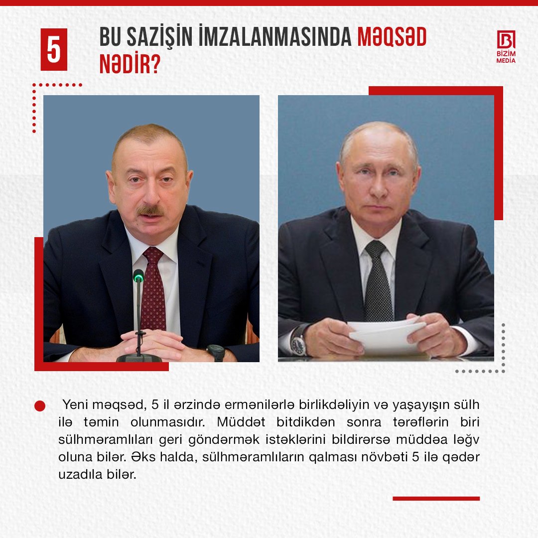 10 Noyabr Qələbə bəyanatında nələr nəzərdə tutulur? - foto 5