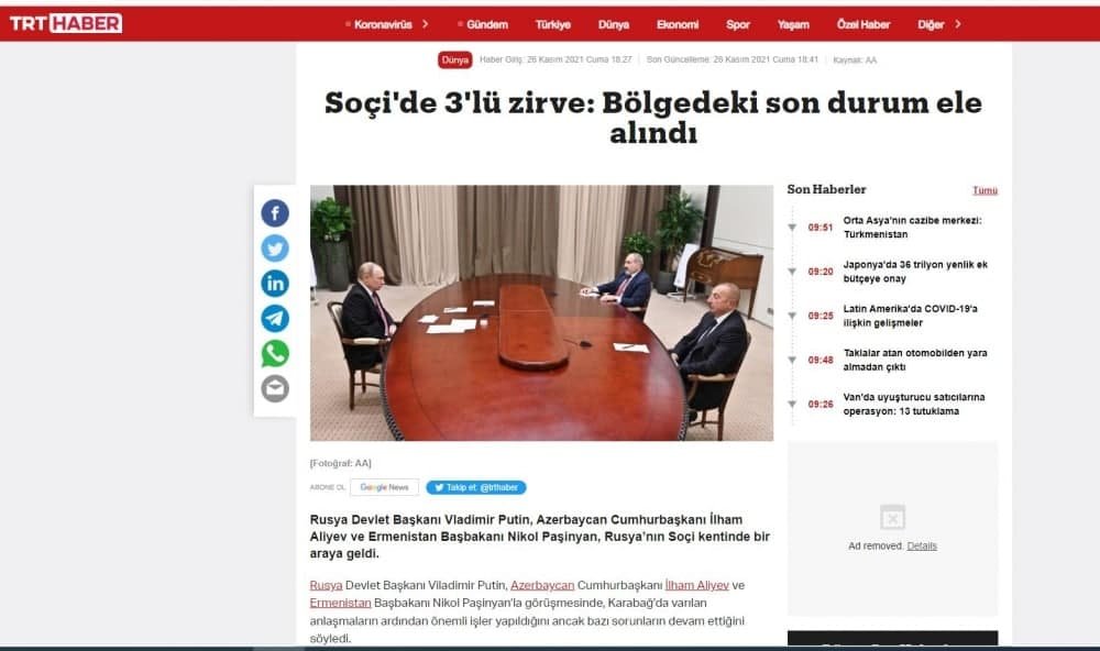 İlham Əliyevin Soçiyə səfəri Türkiyə MEDİASINDA - FOTO - foto 4