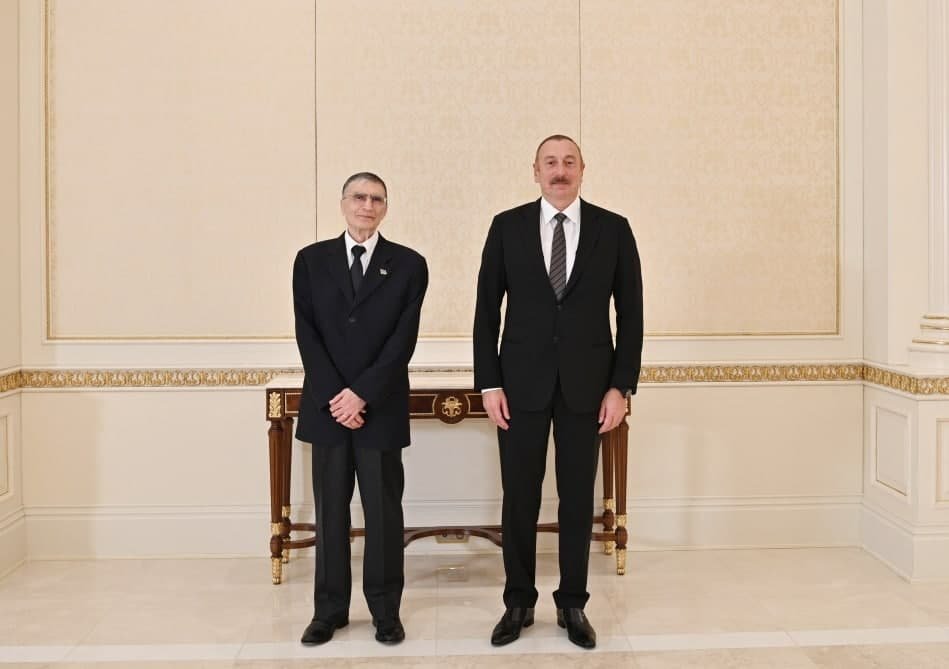 İlham Əliyev türkiyəli Nobel mükafatçısı ilə görüşdü - FOTO - foto 1