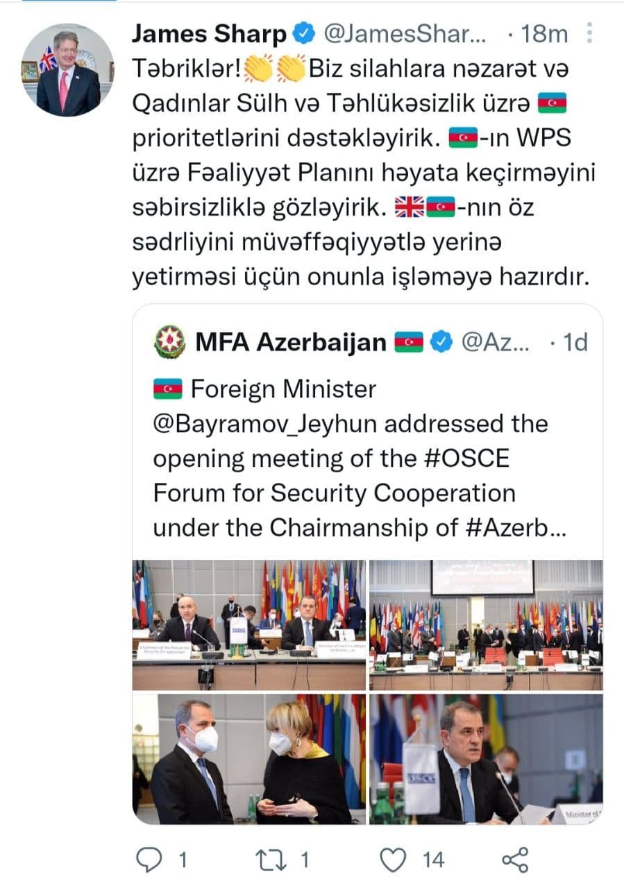 Britaniyalı səfir: “Biz Azərbaycanın prioritetlərini dəstəkləyirik” - foto 1