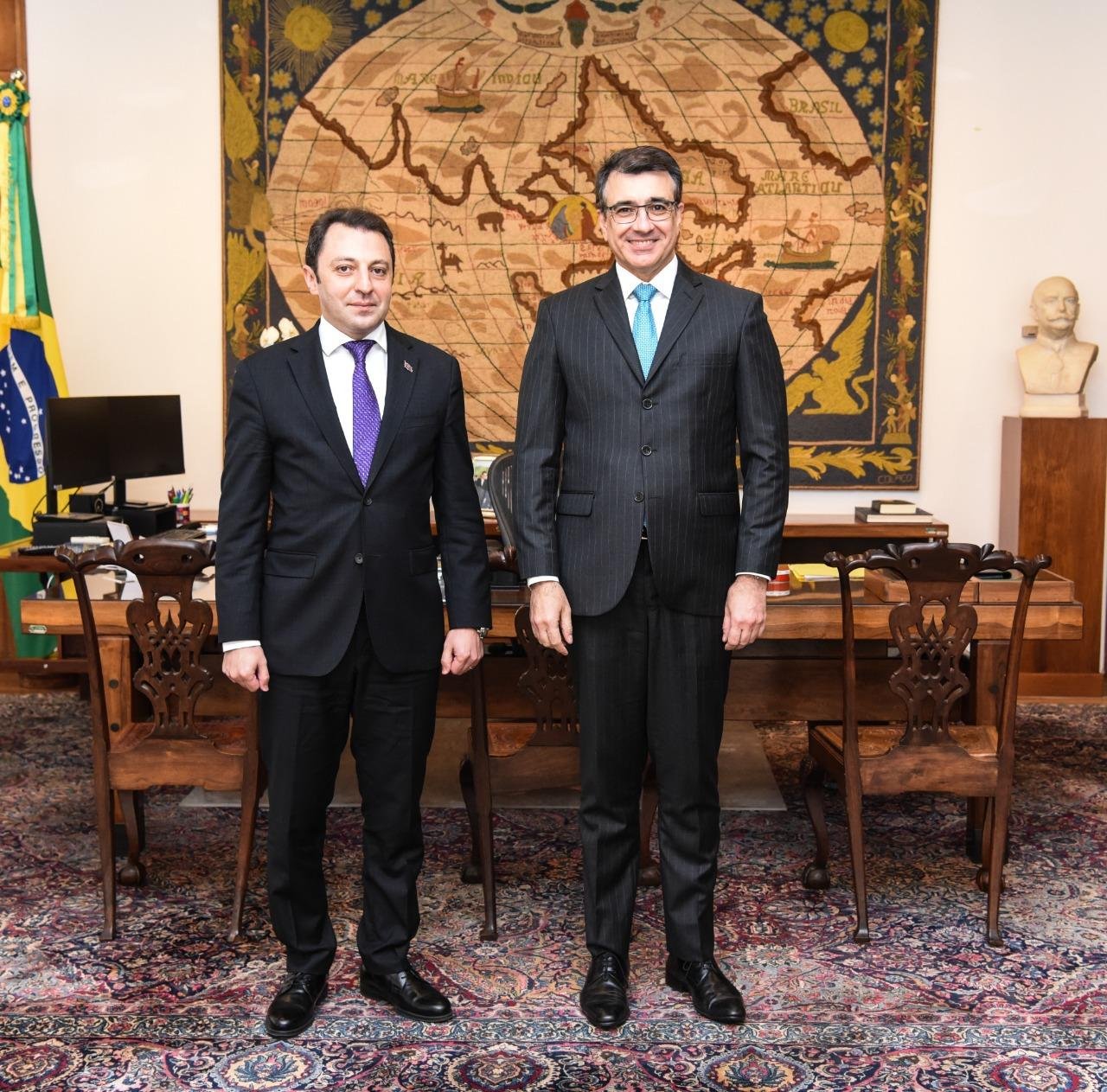 XİN başçısının müavini Braziliya xarici əlaqələr naziri ilə görüşdü – Nələr müzakirə edildi? - foto 1