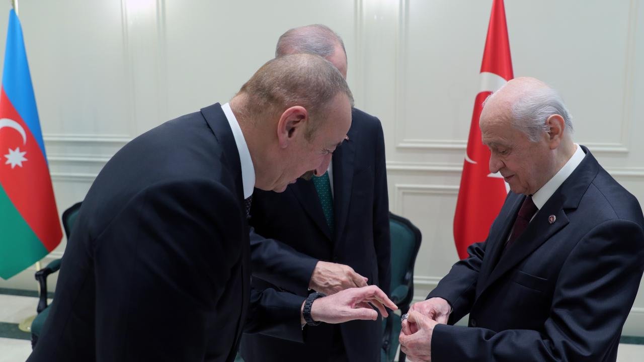 İlham Əliyevlə Ərdoğanın görüşündən səmimi - FOTOLAR - foto 2