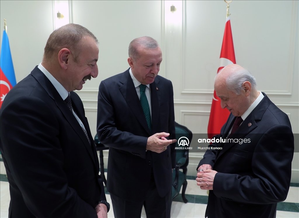 İlham Əliyevlə Ərdoğanın görüşündən səmimi - FOTOLAR - foto 4