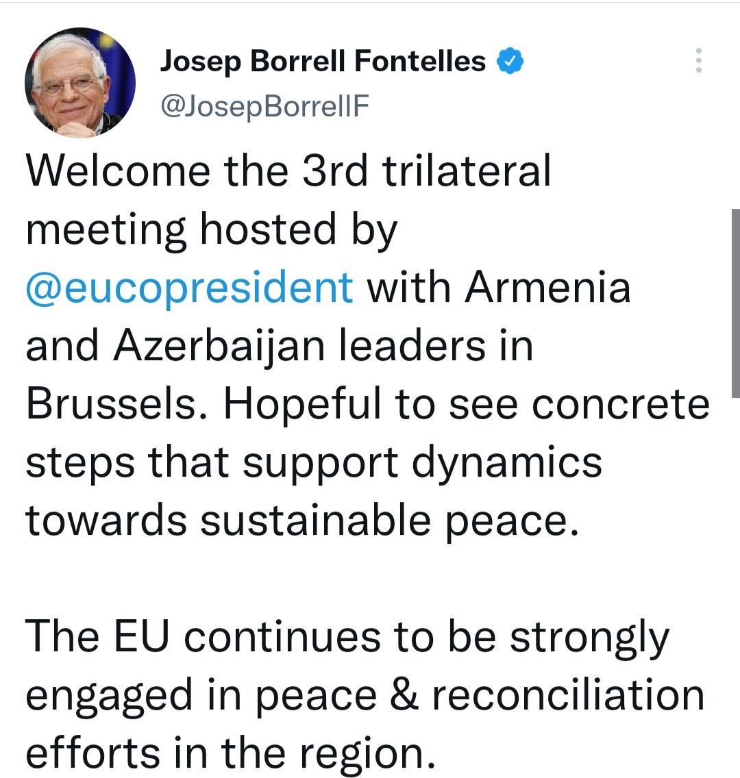 Borreldən Brüssel görüşü ilə bağlı AÇIQLAMA - foto 1