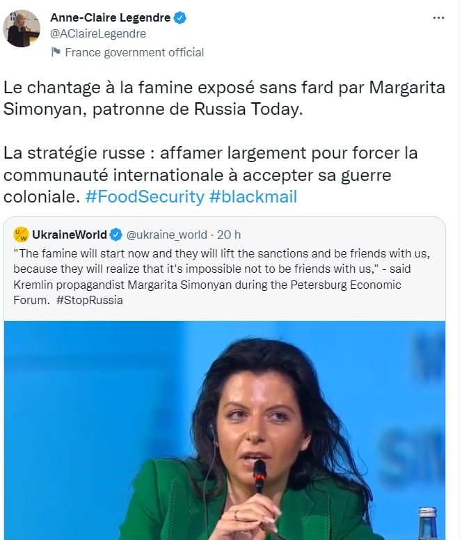 Fransa XİN-dən Simonyanın şantaj planı ilə bağlı AÇIQLAMA - foto 1