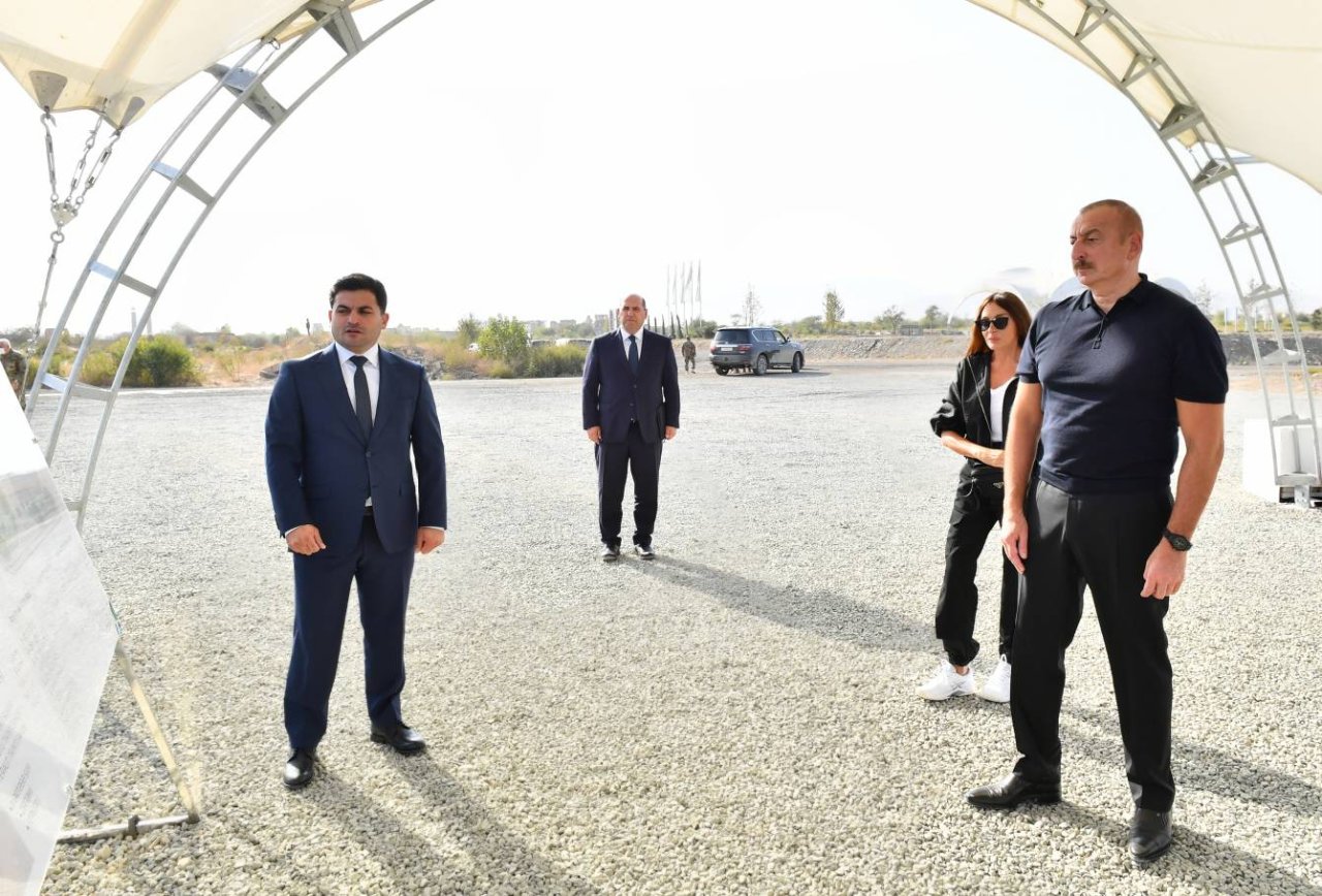 Ağdamda mehmanxana tikilir – Prezident və Xanımı təməl qoydu - YENİLƏNİB - foto 1