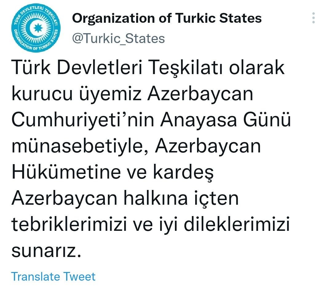 Türk Dövlətləri Təşkilatından Azərbaycana TƏBRİK   - foto 1