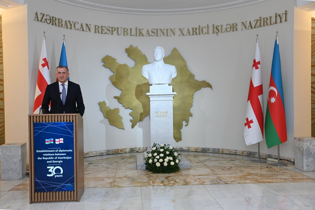 Azərbaycan-Gürcüstan diplomatik münasibətlərinin 30 illiyi qeyd edildi - FOTO - foto 2