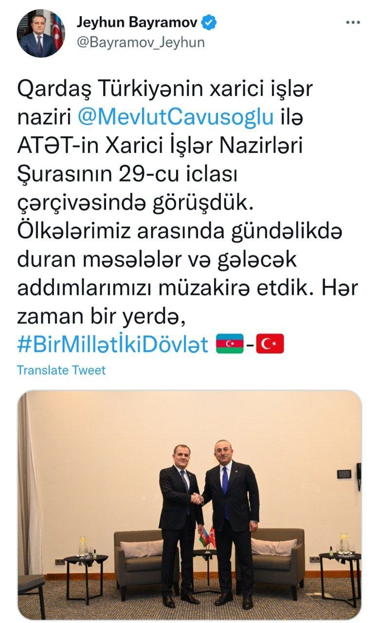 Azərbaycan və Türkiyə XİN başçıları bu dəfə Polşada görüşdü - foto 1
