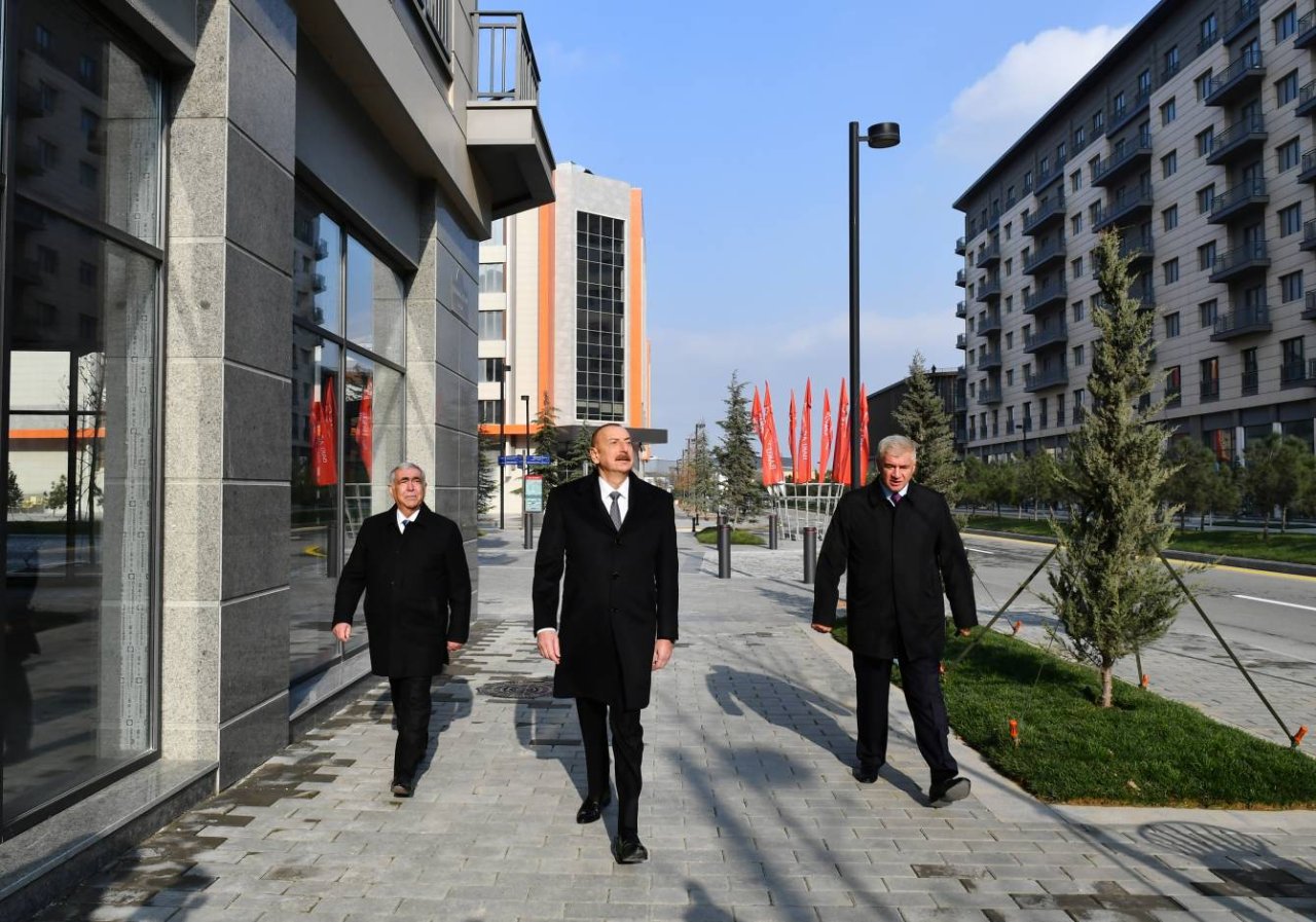 Ağ Şəhərin Mərkəzi Park Kvartalında bir sıra infrastruktur obyektlərinin inşası tamamlanıb – FOTO/VİDEO - foto 4
