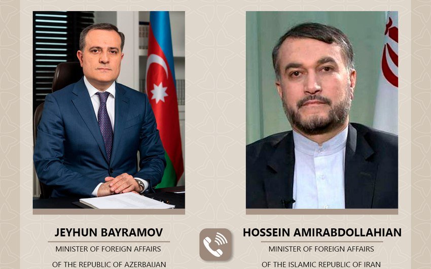 Azərbaycan və İran XİN başçıları bölgədə post-münaqişə dövründə vəziyyəti MÜZAKİRƏ ETDİLƏR - foto 1