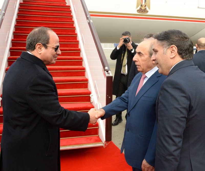 Misir Prezidenti Əbdülfəttah Əs-Sisinin Azərbaycana səfəri başa çatdı - FOTO - foto 1