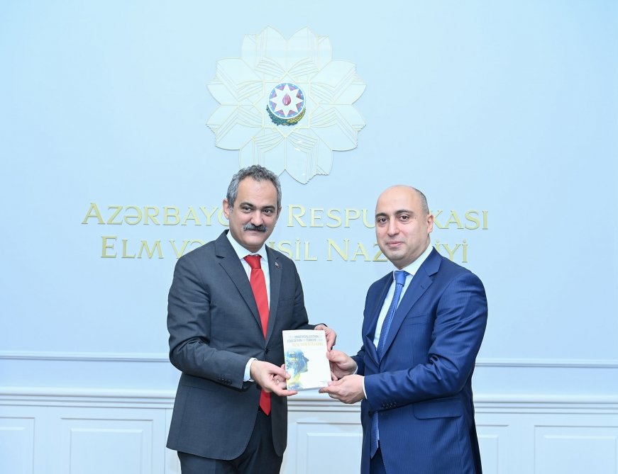 Emin Əmrullayev Türkiyənin milli təhsil naziri ilə GÖRÜŞDÜ - FOTO  - foto 2