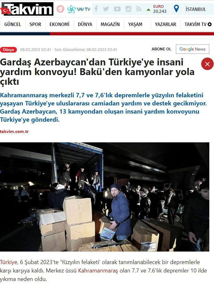 Türkiyə mediası Azərbaycan haqda yazdı: “Qardaşlıq yollara sığmadı” – FOTO - foto 3