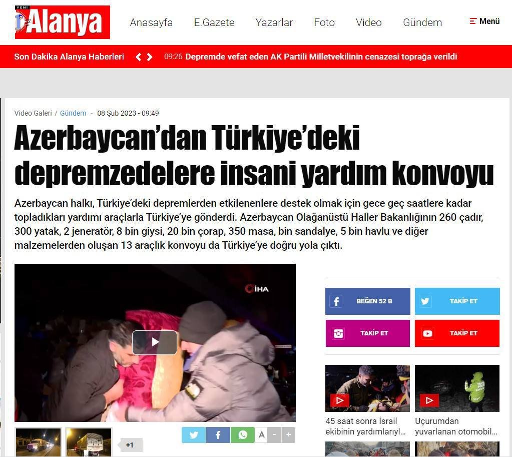 Türkiyə mediası Azərbaycan haqda yazdı: “Qardaşlıq yollara sığmadı” – FOTO - foto 2