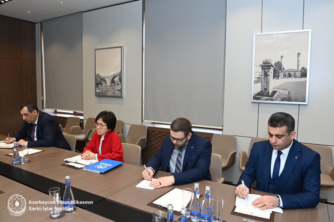 Ceyhun Bayramov BMT QAK-ın Azərbaycandakı yeni nümayəndəsi ilə görüşüb - FOTO - foto 1