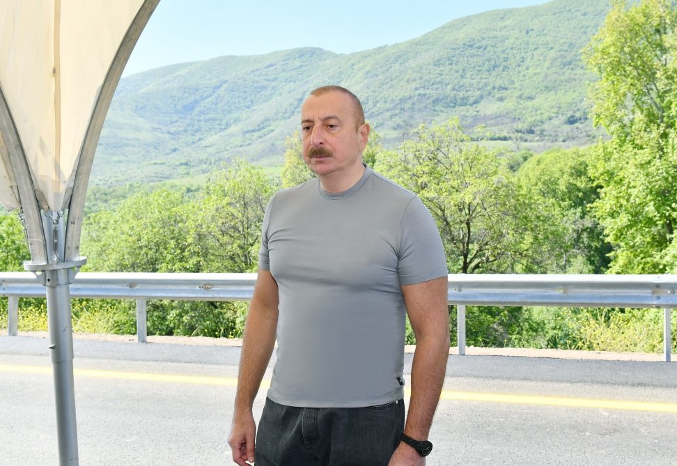 Şükürbəyli-Cəbrayıl-Hadrut avtomobil yolunun 8,2 kilometrlik hissəsinin açılışı olub - FOTO/VİDEO - foto 2