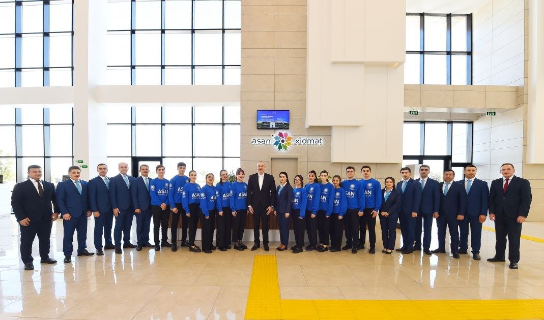İlham Əliyev Lənkəran regional “ASAN xidmət” mərkəzinin AÇILIŞINI ETDİ - FOTO/VİDEO - foto 6
