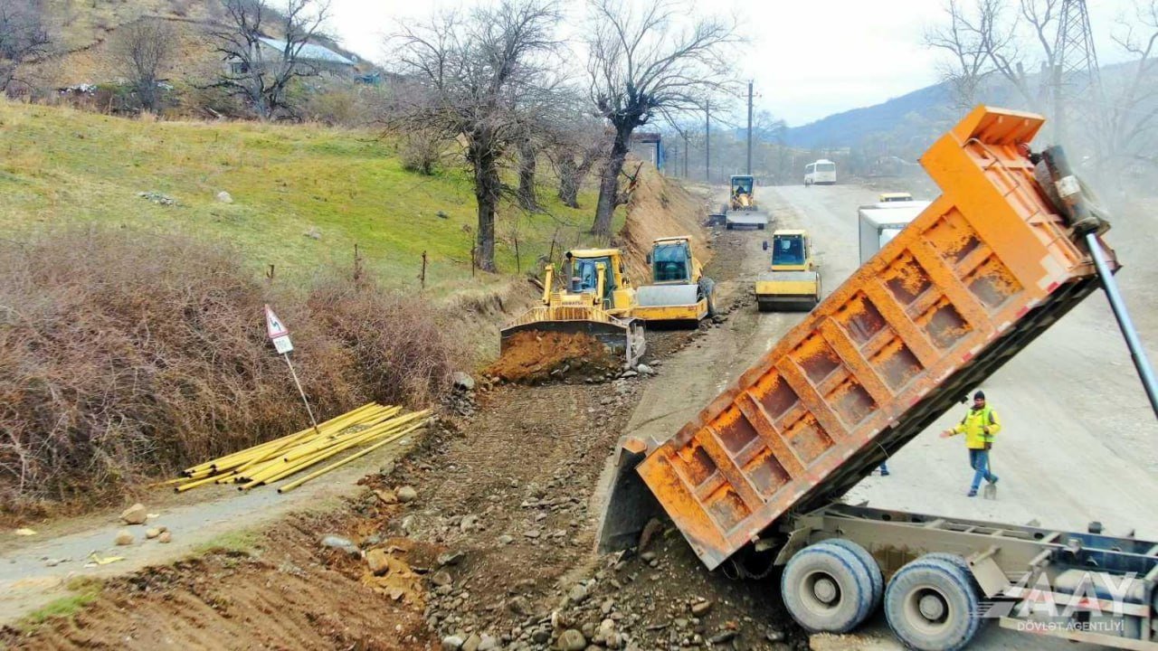 Suqovuşandan Kəlbəcərə yeni avtomobil yolu inşa edilir - FOTO/VİDEO - foto 5