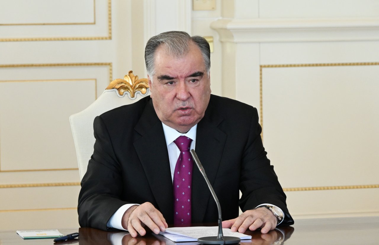 Azərbaycan və Tacikistan prezidentlərinin geniş tərkibdə görüşü KEÇİRİLİB - FOTO - foto 1