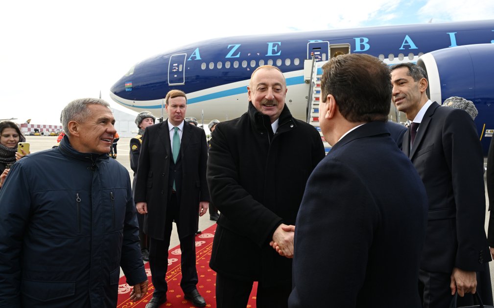 İlham Əliyev Kazanda belə qarşılandı - FOTO/VİDEO - foto 4