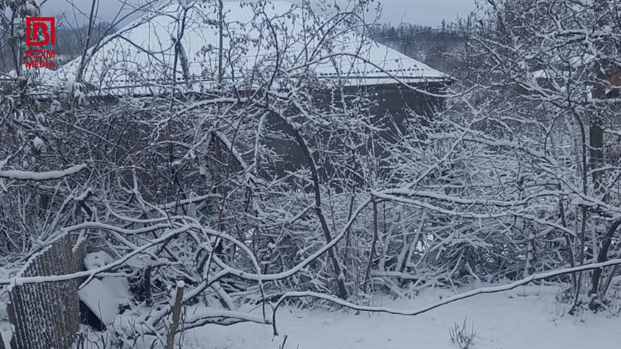 Qusarda ilk qar – FOTO/VİDEO - foto 3