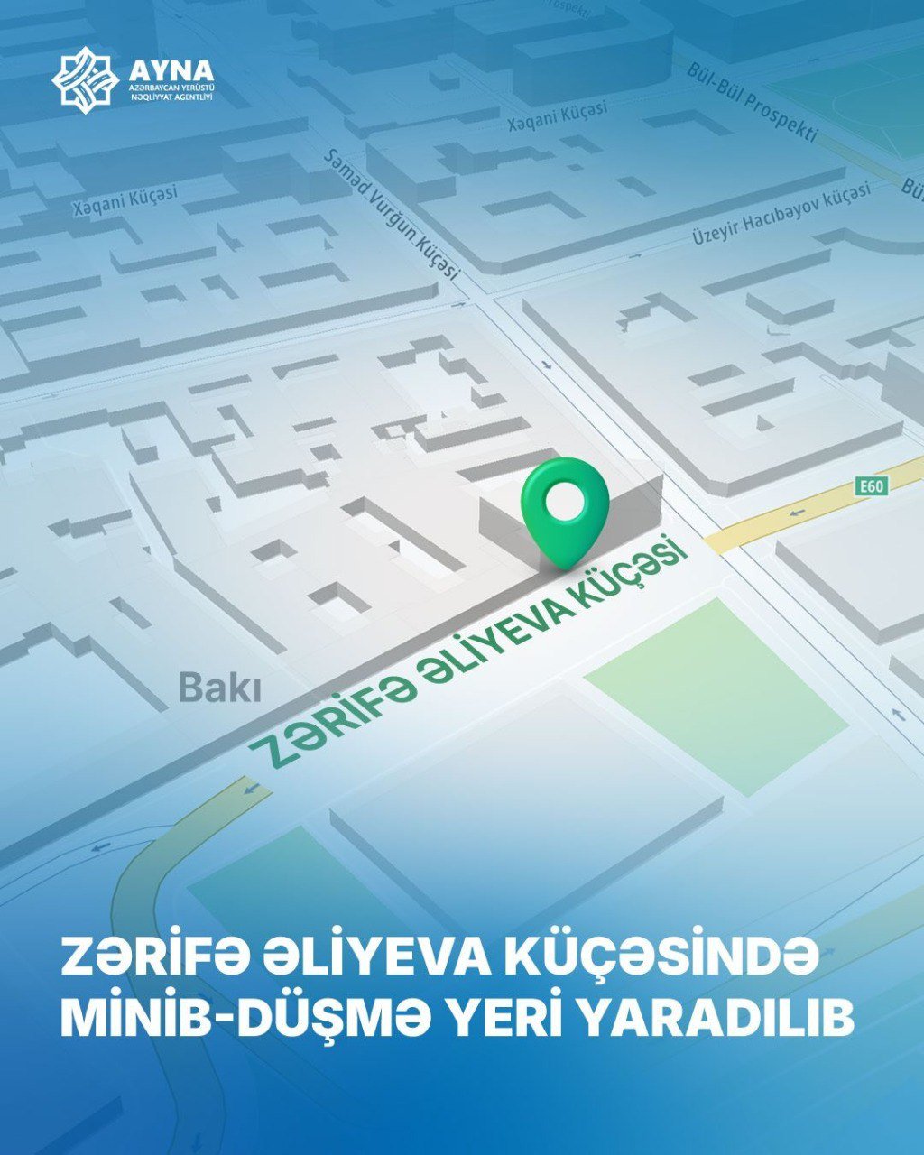 Daha bir küçədə avtobus zolağında minib-düşmə yeri yaradıldı – FOTO - foto 1