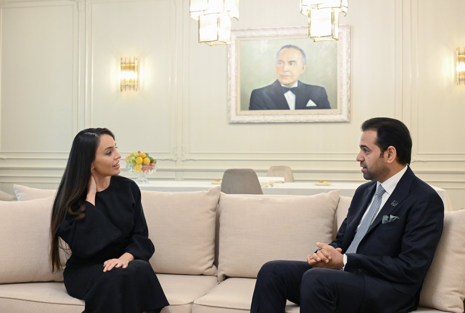 Leyla Əliyeva Müsəlman Ağsaqqalları Şurasının Baş katibi ilə görüşdü – FOTO - foto 1