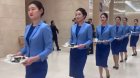 Çində dövlət başçıları üçün çay və desert belə gətirildi – VİDEO