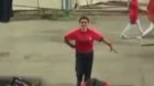 Güneyli qız stadionda Azərbaycan rəqsi ilə maraq doğurub - VİDEO