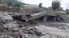 Balakəndə sel suları körpünü dağıtdı - VİDEO