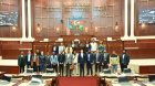 Beynəlxalq gənclər forumunun bir qrup iştirakçısı Milli Məclisdə - FOTO