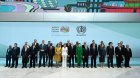 Prezidentlə xanımının rəsmi qonaqlarla birgə FOTOSU