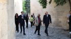 Mavriki Prezidenti İçərişəhəri gəzdi &ndash; FOTO