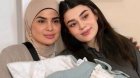 Fərqanə Qasımova qızı və ikinci nəvəsi ilə - FOTO