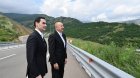 İlham Əliyev və Sərdar Berdiməhəmmədov Daşaltı kəndində - FOTO