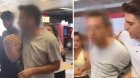 Metroda qadının fotolarını gizlincə çəkən şəxsi sərnişinlər belə cəzalandırdı &ndash; VİDEO