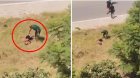 Kanalda çimdiyinə görə oğlunu kəmərlə döydü &ndash; ANBAAN VİDEO