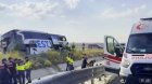 Türkiyədən İraqa gedən avtobus aşdı: 44 yaralı var - VİDEO