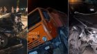 Şəkidə üç nəqliyyat vasitəsi toqquşdu
