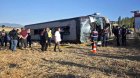 Amasyada sərnişin avtobusu aşdı: 46 yaralı var - VİDEO
