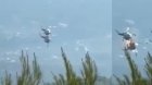 Meşə yanğınlarını söndürən iki helikopter havada toqquşdu - ANBAAN VİDEO