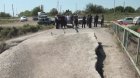 Kombaynla birlikdə uçan körpü hələ də bərpa olunmayıb - VİDEO