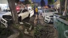Gəncədə QƏZA: İdarəetmədən çıxan avtomobil ağaca çırpıldı - FOTO/VİDEO