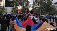 Tiflisdə erməni aksiyaları davam edir - FOTOLAR