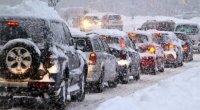 Bakıda tıxac - Avtobuslar gecikir 