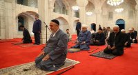 Din xadimləri Şuşada Yuxarı Gövhərağa məscidində namaz qılıblar - FOTO