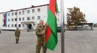 Prezident Kəlbəcərdə dövlət bayrağını ucaldıb