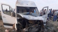 Masallıda mikroavtobus qəzaya düşdü - 8 yaralı var